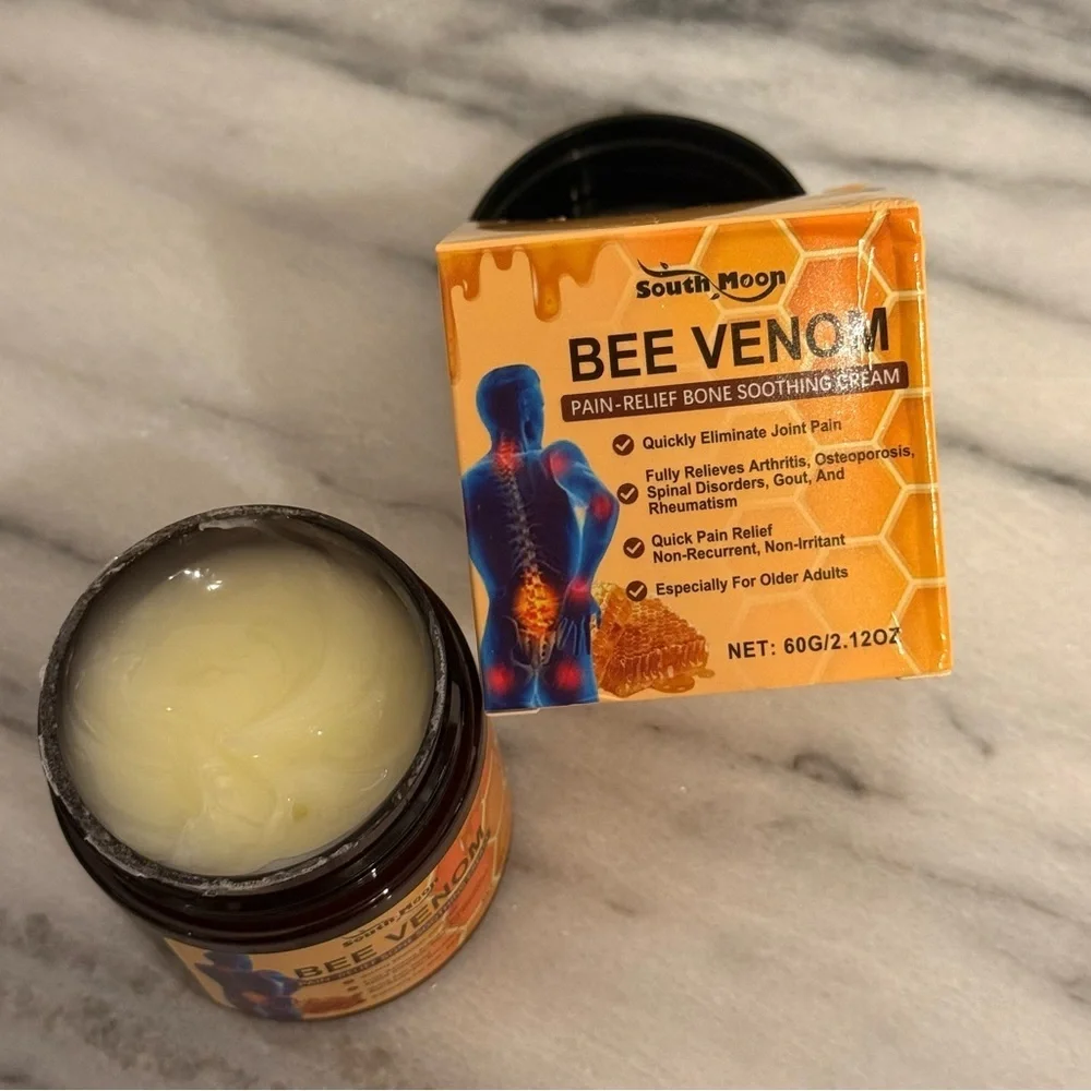 Bee Venom Pain-Relief Cream 2 new jars.  2.12 oz each jar